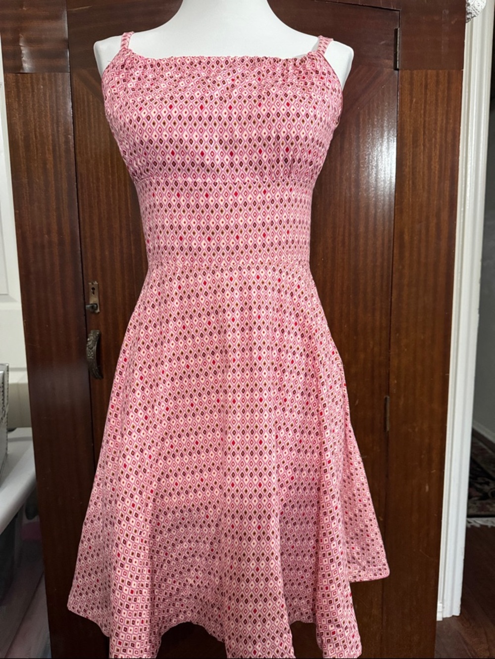 Handmade Original Pink Patterned Sundress